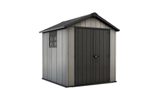 Caseta de Jardín de Resina KETER Oakland 757 En El (De Almacenamiento - Shed Building - Almacenamiento de Troncos - Acero Metal Madera)