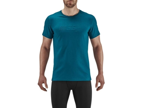Camiseta de Hombre para Running CEP COMPRESSION Crew Tam Azul (L)