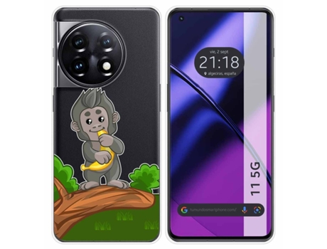 Funda Silicona Transparente para Oneplus 11 5G diseño Mono Dibujos