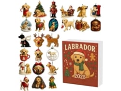 Calendário Do Advento Para Cães: Pingente De Natal Em Acrílico 2d Com 24 Dias, Crianças, Meninas, Adultos E
