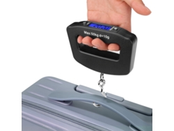 Balanza Digital Compacta, Ideal Para Viajes, Equipaje Y Vehículos. Balanza Colgante Duradera Equipada Con Pantalla Lcd Retroiluminada.
