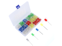 2026as-500 Piezas Perlas Led 5mm Cabeza Redonda Pies Cortos Diodos Emisores De Luz Super Brillantes