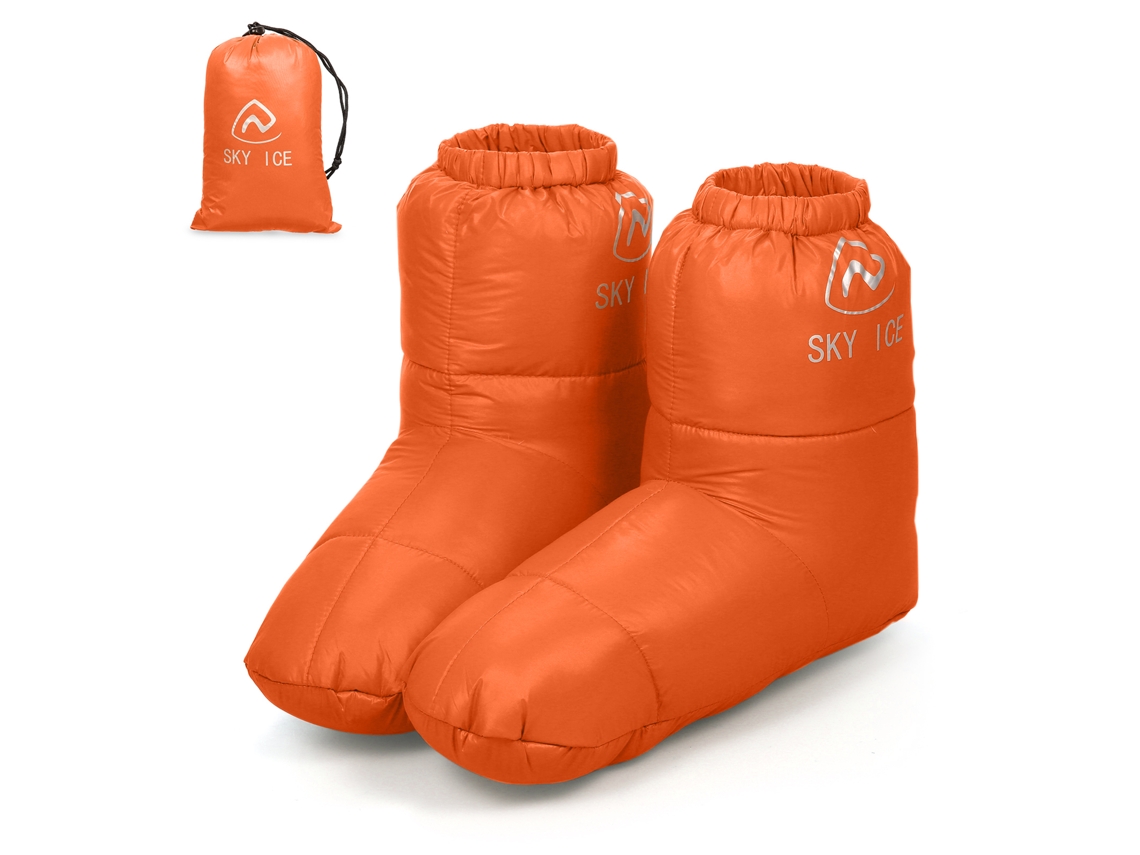 Botas Rellenas De Plumón De Pato, Pantuflas Cálidas Para Acampar En Invierno -15~0℃ Unisex