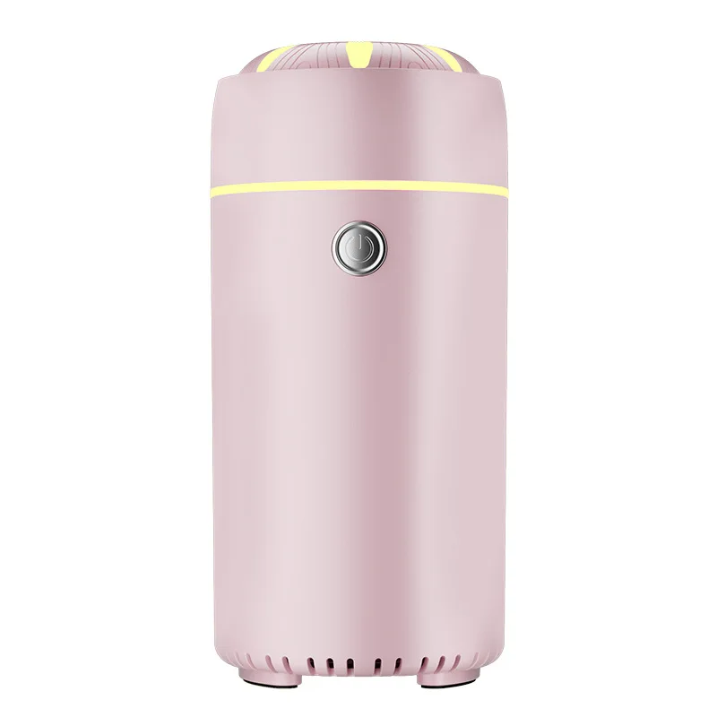 Humidificador De Aroma De Llama Usb Rosa Para Coche