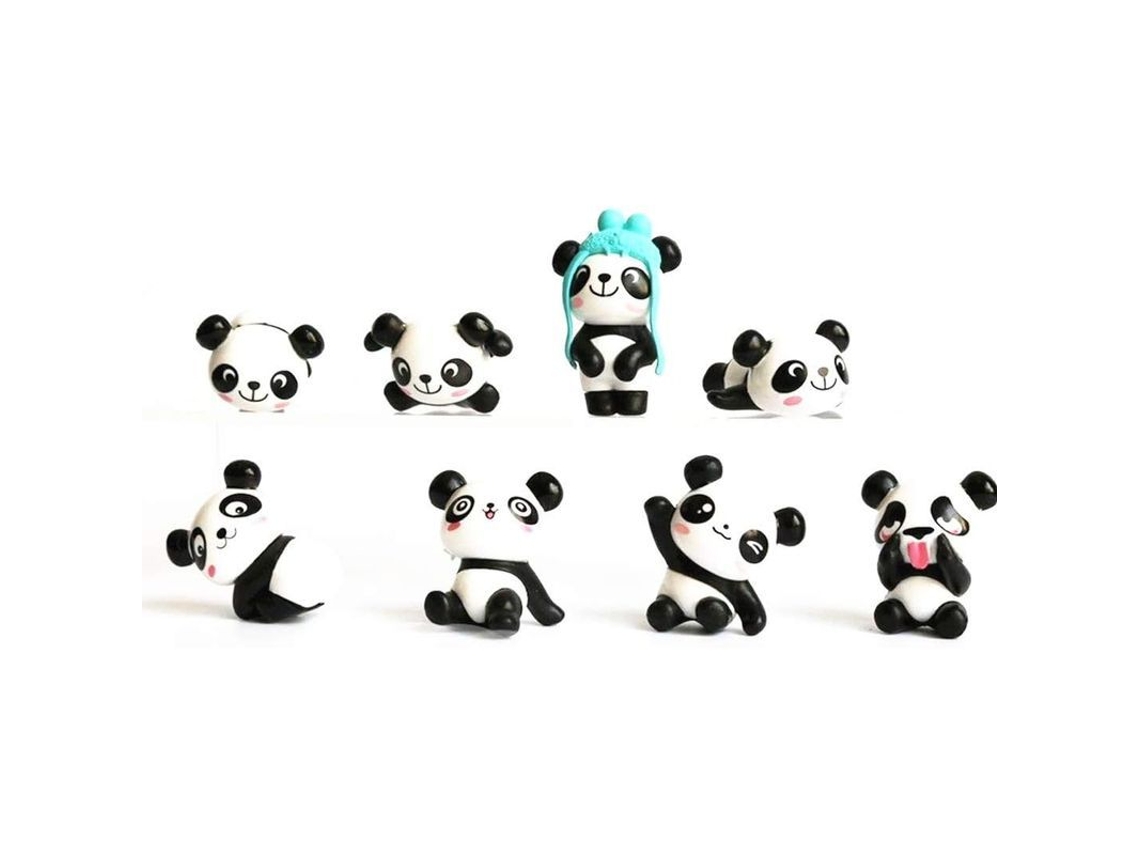 Nuevo Set De 8 Figuras De Panda Adorables (2025), Decoración Para Pasteles Y Regalo Para Niños.