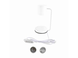 2026-lámpara Calentador De Velas Aromáticas Con Temporizador, Dimmable, Metal, Mesa, Blanco Para Dormitorio