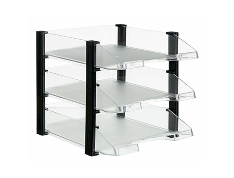 Set de Bandejas organizadoras Archivo 2000 3 Unidades Transparente A4 (35 x 28,5 x 28 cm)