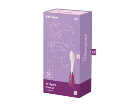 Estimulador SATISFYER G-Spot Flex 3 Multivibrador Rojo 1 Unidad