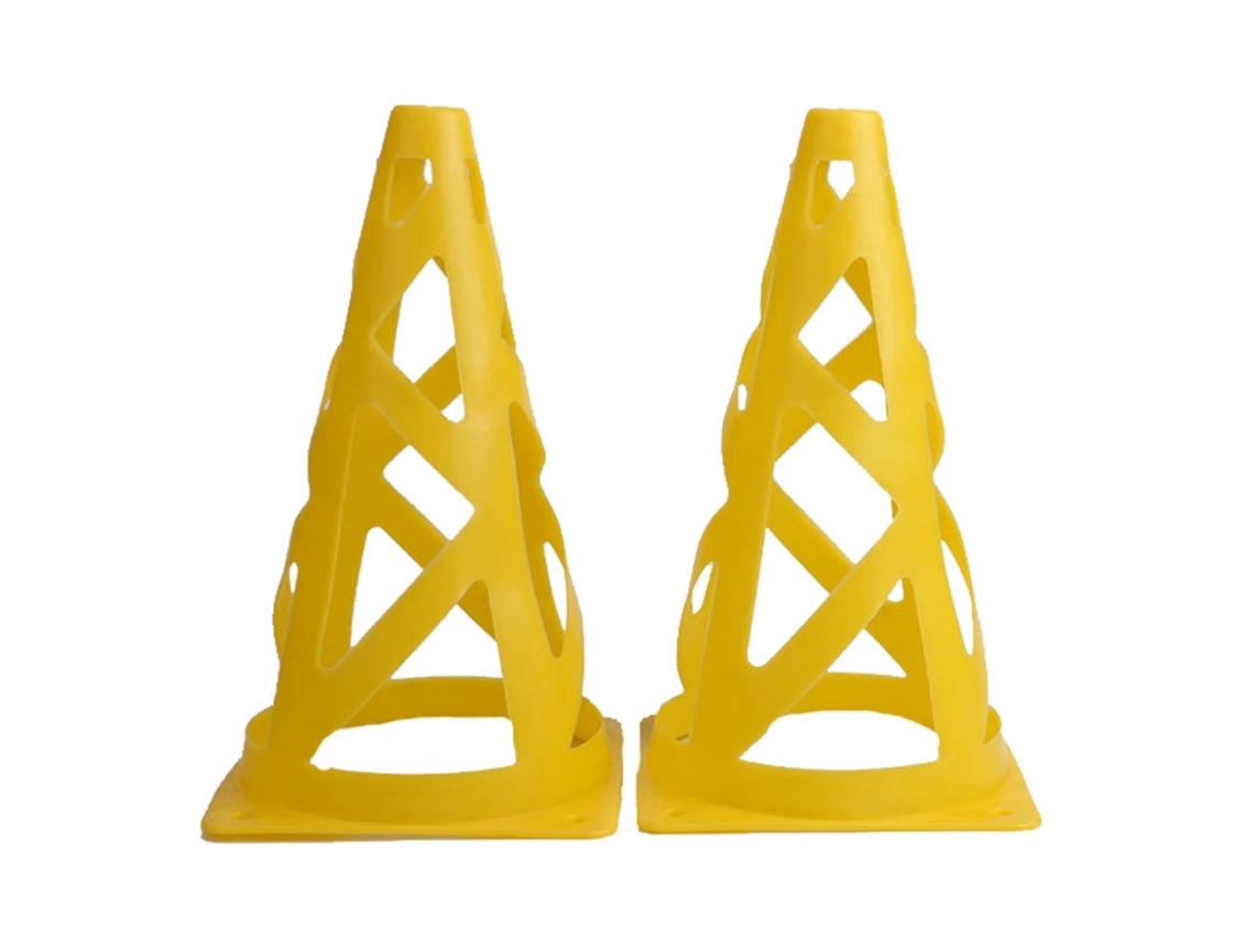 Cones Marcação Esportiva Ao Ar Livre Futebol Patinação Treinamento Barreira De Tráfego Amarelo