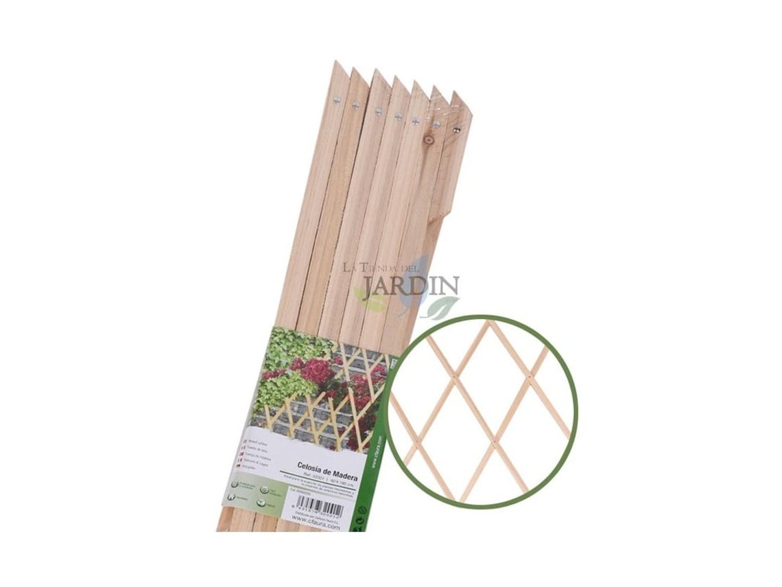 Celosia de Madera 120 X 180 Cm para Jardin Y Separación de Ambientes Seto Artificial Extensible SUINGA
