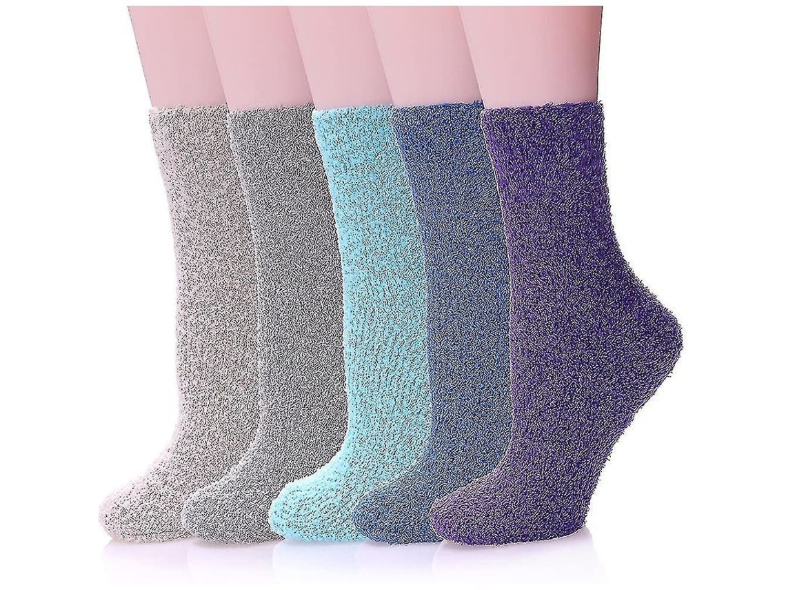 2026-pantuflas Fuzzy Para Mujer Niña - Suaves Y Cálidas Microfibra Para El Hogar Talla Única 9-11
