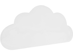 Pizarra blanca autoadhesiva con forma de nube, para escribir y borrar, tamaño pequeño (p), superficie lisa.