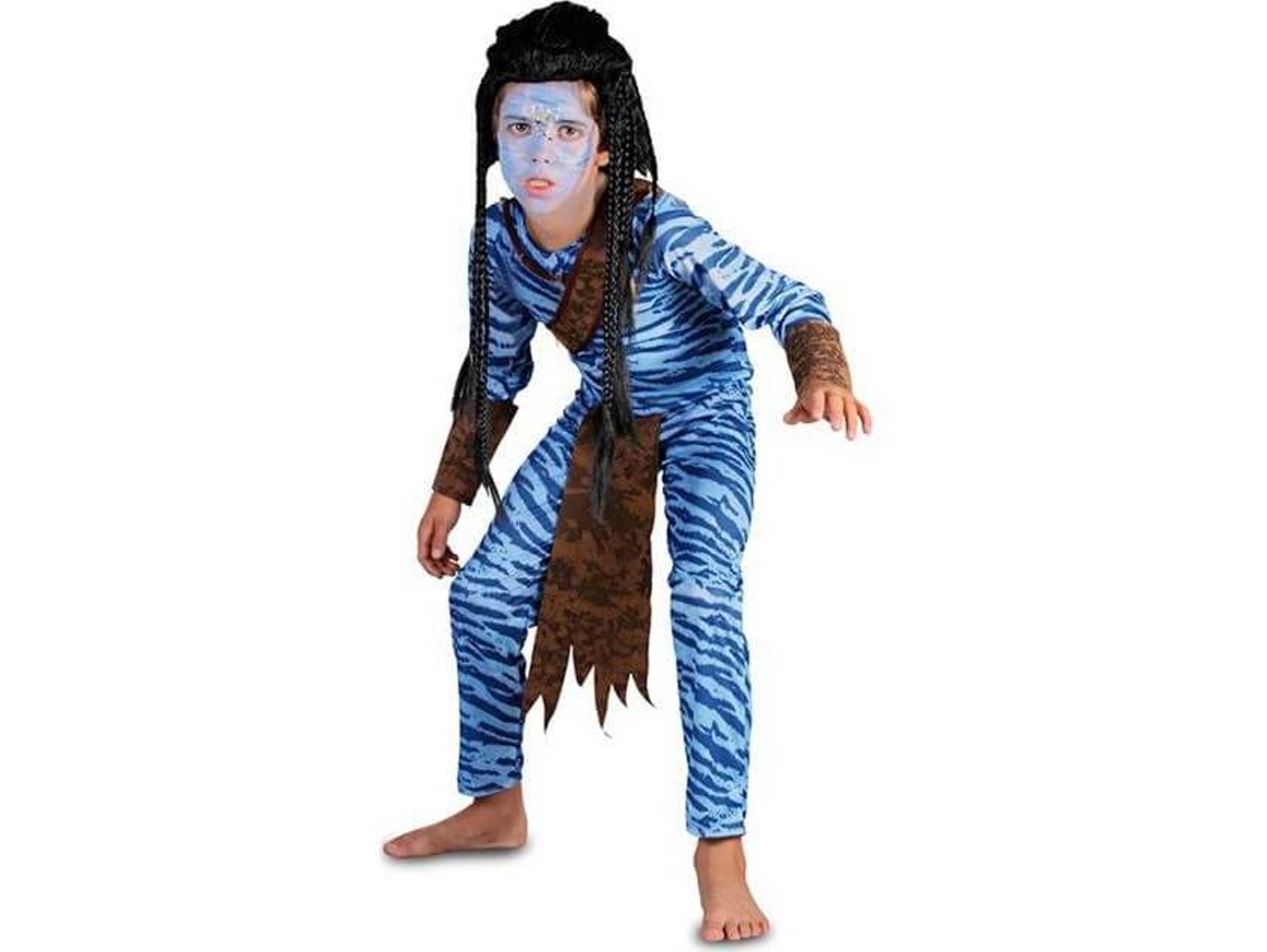 Disfraz de Niño DISFRAZZES Guerrero Azul (Talla: 7 a 9 años)