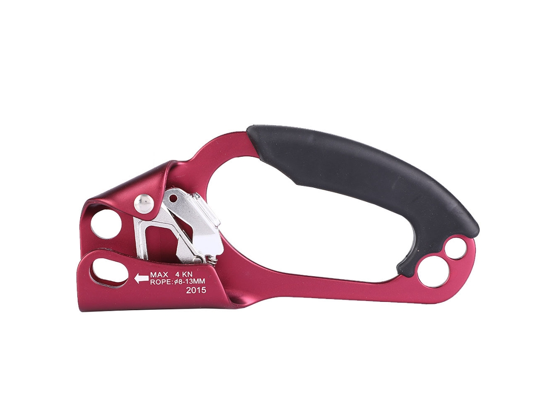 Protector De Elevación De Escalada Para Mano Derecha Para Escalada En Exteriores, Cuerda De 8-13 Mm, Rojo