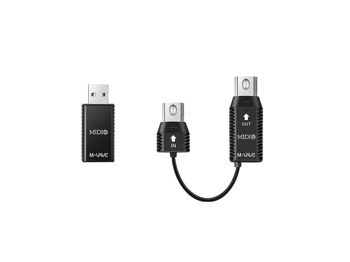 Adaptador Midi Inalámbrico De 2,4 Ghz Con Interfaz Usb Din Para Piano Y Teclado, Alcance De Transmisión De 10 M.