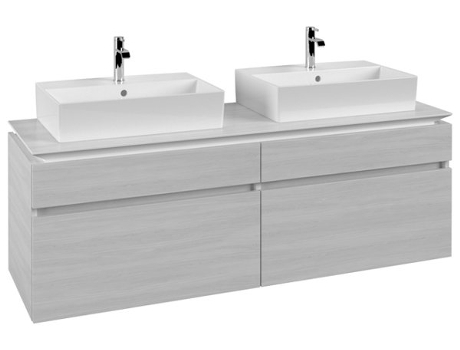 Mueble de tocador Villeroy &amp Boch Legato B677 1600x550x500mm 2 lavabos
