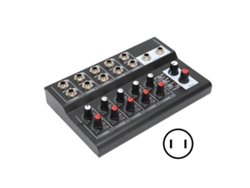 Mezclador Estéreo De 10 Canales Con Bajo Nivel De Ruido Y 2 Controles De Volumen Para Clubes Y Bares. Enchufe Estadounidense De 100-240 V.