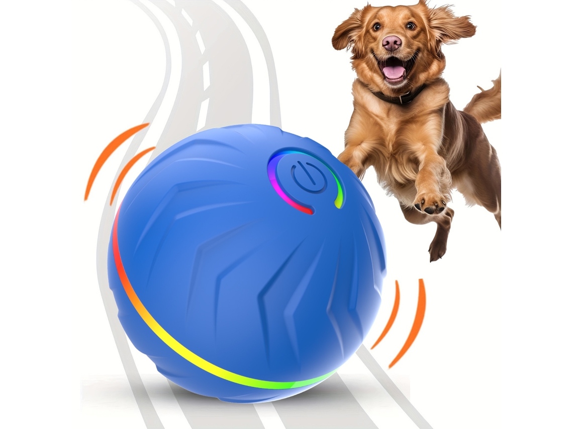 Juguetes Interactivos Para Animales Pelota Que Rebota Automáticamente Carga Usb Adecuada Para Entretener A Gatos Y Pasear Perros Azul Cuich