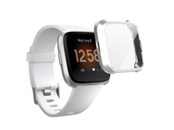 Funda protectora de pantalla para Fitbit Versa Lite, carcasa de TPU suave con cobertura total y protección de pantalla.