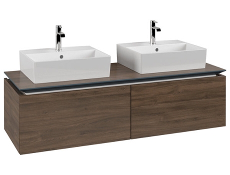 Mueble de tocador Villeroy &amp Boch Legato B668 1400x380x500mm 2 lavabos
