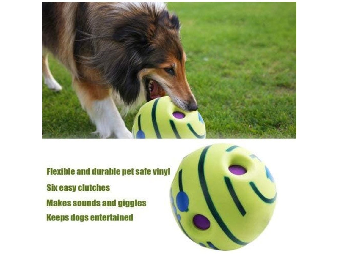 Glow - Pelota Para Perros Con Sonido Y Rebote - Tamaños Para Todas Las Razas - Vinilo Flexible Y Duradero - Sin Baterías