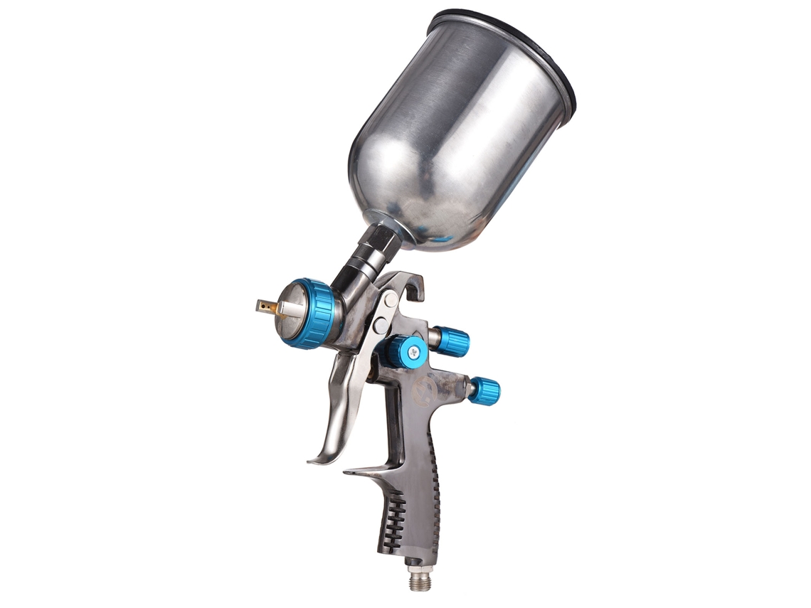Pistola Pulverizadora Aérea Lvlp De Alimentación Por Gravedad, 1,4 Mm, 600 Ml, Para Pintura.