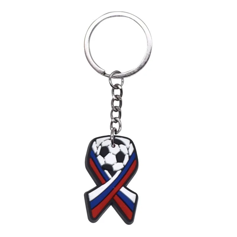 (paquete De 2) Llaveros Con Temática De Fútbol, De Goma Blanda De Pvc, Colgantes Decorativos