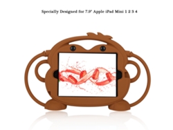 Funda de silicona protectora y antigolpes para iPad Mini 7.9 Kids Marrón Dorado Claro