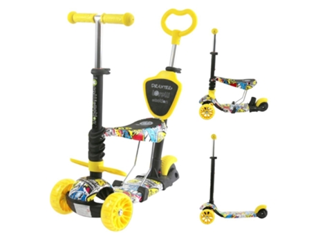 Patinete evolutivo con asiento y mango parental DRAXTER PLUS red flame LORELLI