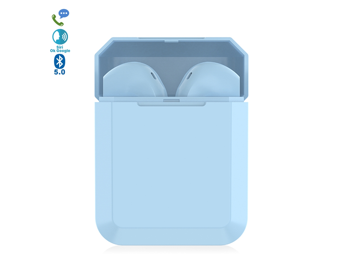 Auriculares Tws I2 Bluetooth 5.0 Táctil Con Base De Carga Diseño Ergonómico Exclusivo Poligonal.cancelación Ruido Ambiental.