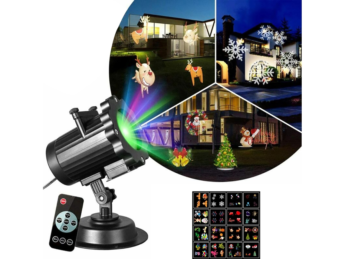Luz de proyección láser LED para Navidad, Halloween, días festivos y uso decorativo.