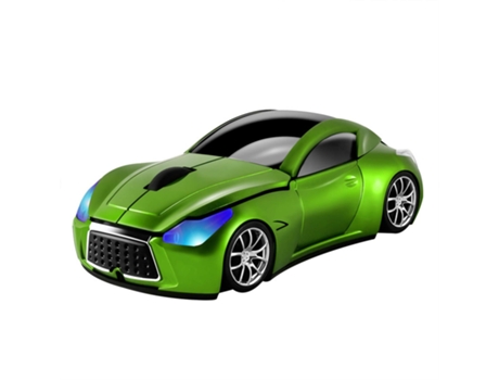 Ratón ENKERS Car (Inalámbrico - 1600 dpi - Verde)