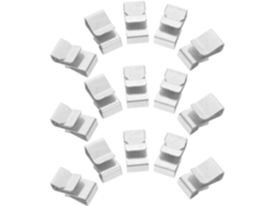 Juego de 75 bridas metálicas resistentes a la intemperie, bridas dobles para organización de cables. SFUSHOS