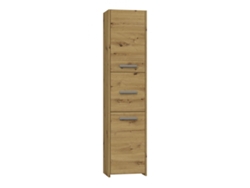 Mueble Auxiliar TOP E SHOP S43 ARTISAN Baño y ducha Plateado Roble Laminado ABS Plástico Aglomerado