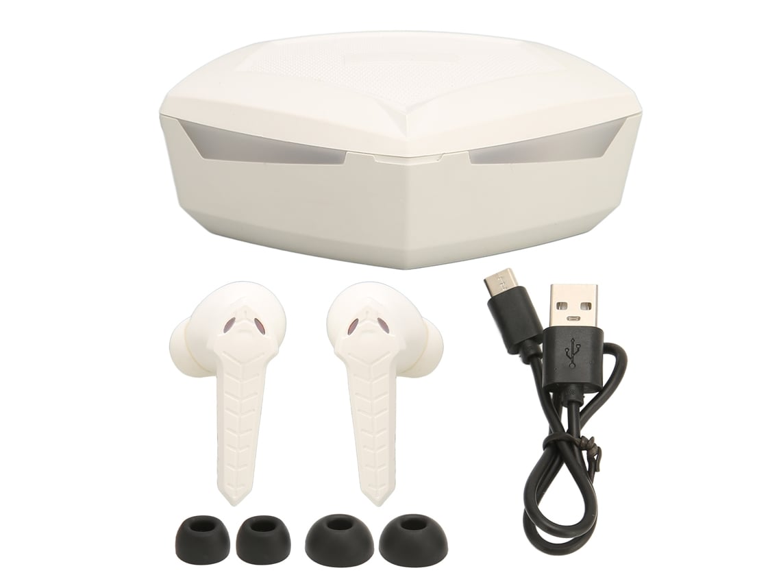 Fones De Ouvido Bluetooth Para Jogos Com Baixa Latência Estéreo E Microfone Integrado Branco