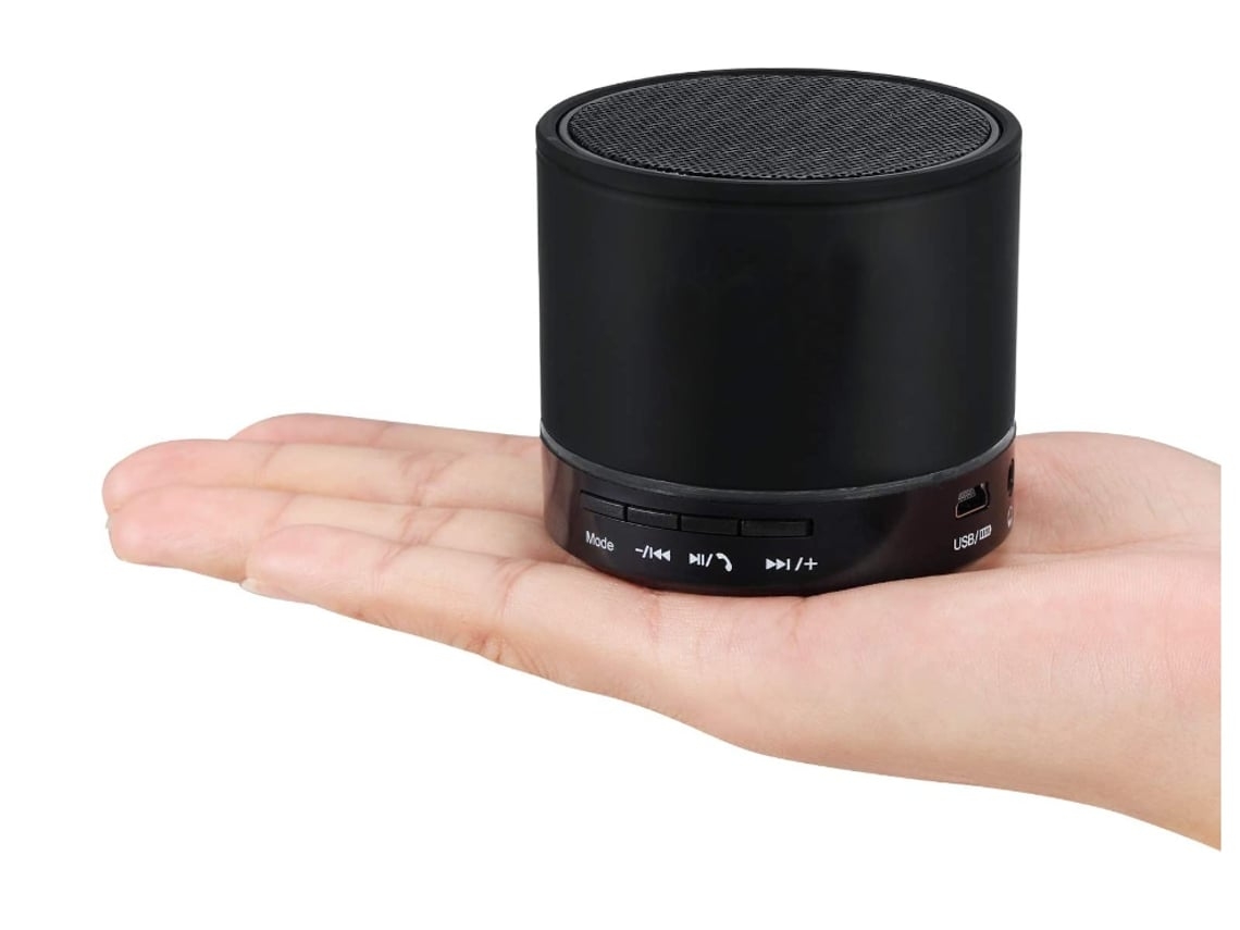 Altavoz Bluetooth inalámbrico portátil negro Chennnls