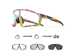 (negro 3) Gafas De Ciclismo Fotocromáticas Unisex, Gafas De Sol Con Protección Uv400