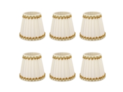 2026-6pcs Abat-jour De Lámpara De Vela Estilo Moderno Simple Decoración Hogar Para Bombilla Pequeña E14