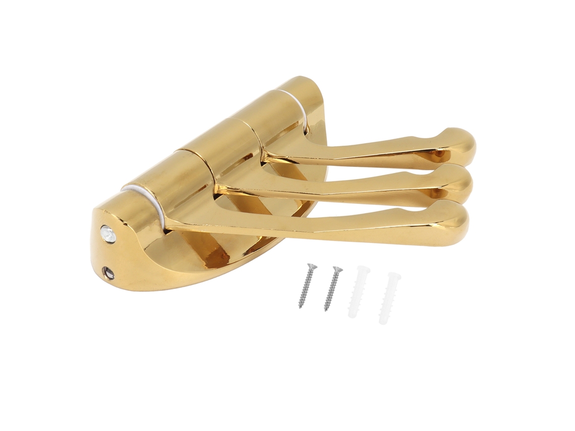 Gancho de pared plegable de 180 grados para refugios, baño, dormitorio, dorado, zinc, accesorio para el hogar