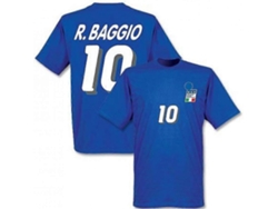 Camiseta de local de Roberto Baggio Italia 1994 (azul) Gildan Unisex Más vendidos Talla:l