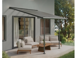 CANOPIA Sierra Pérgola Cubierta para Terraza Aluminio 3X3,05 m Gris