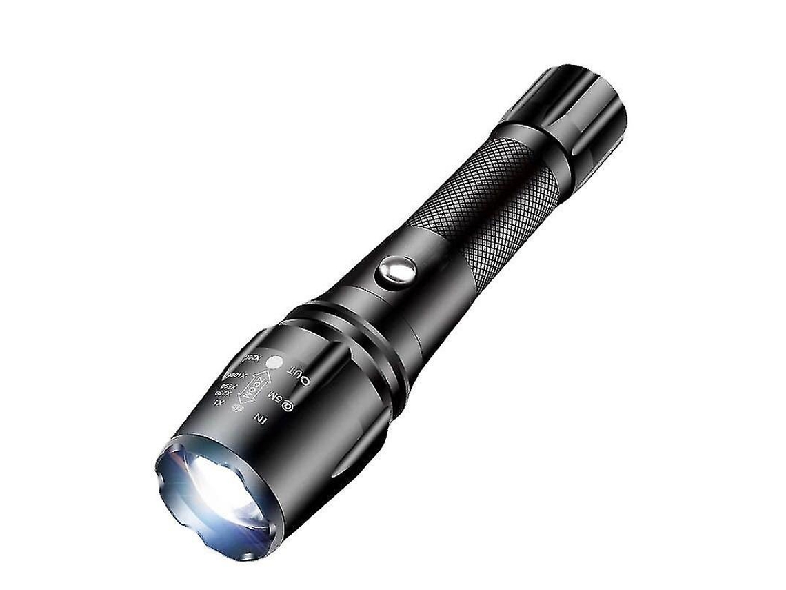 Linterna LED recargable Big Gear P50 para senderismo y emergencias, color negro Yizhood