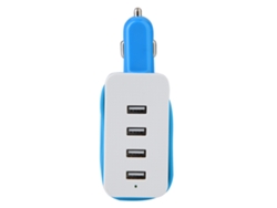 Cargador De Coche (salida De 4 Puertos Usb Con Cable De Extensión)