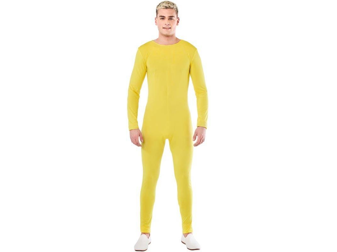 Disfraz de Hombre CAR&GUS Mono de spandex amarillo (Tam: M/L)