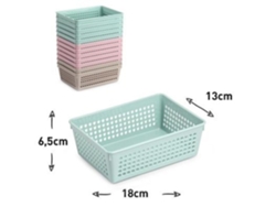 Kit de 6 Cestas VERY LUCKY ( Multicolor - 6,5 x 18 x 13 cm)