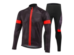 Conjunto De Ropa De Ciclismo De Invierno Para Hombre Con Chaqueta Impermeable Y Pantalones Acolchados 3d