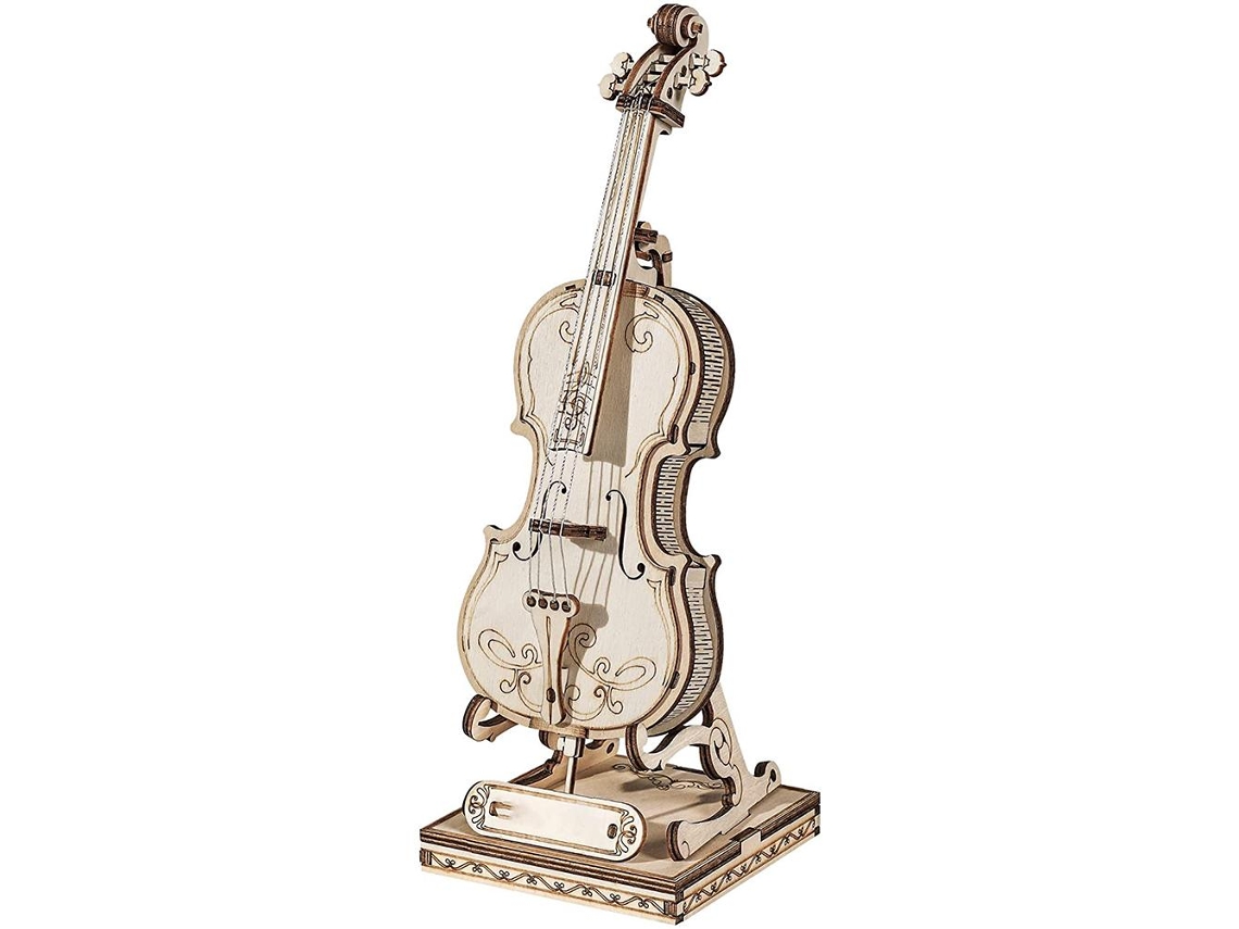 Kit De Rompecabezas 3d De Madera Para Armar Un Instrumento Musical Clásico.