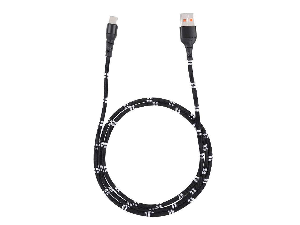 Cable De Datos Usb Type-c De Carga Rápida De Tela Trenzada 1m/3.3ft Negro