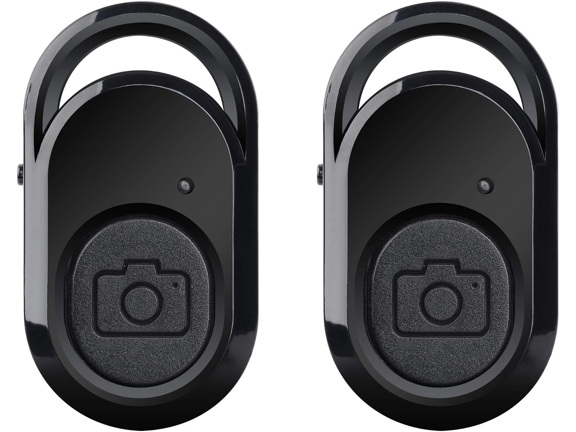 2 Controles Remotos Bluetooth Con Temporizador Para Selfies Smartphone Tablet Ios Android