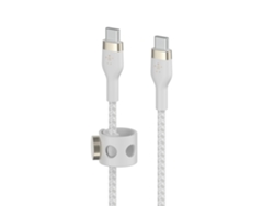 Cable BELKIN Charge Pro Flex USB 3m USB 2.0 USB C Blanco
